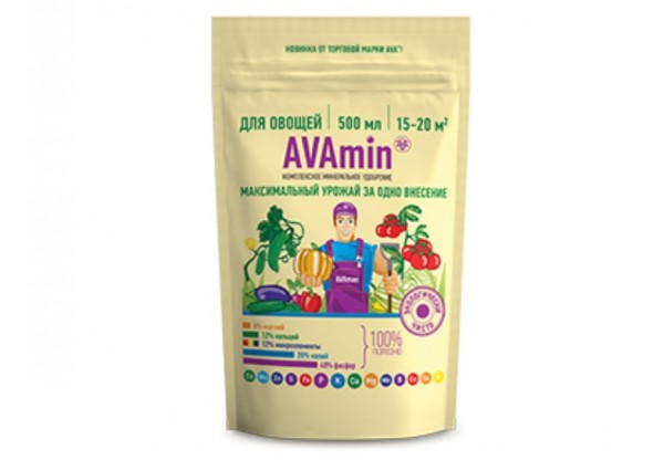 Удобрение AVAmin для овощей пакет 200г
