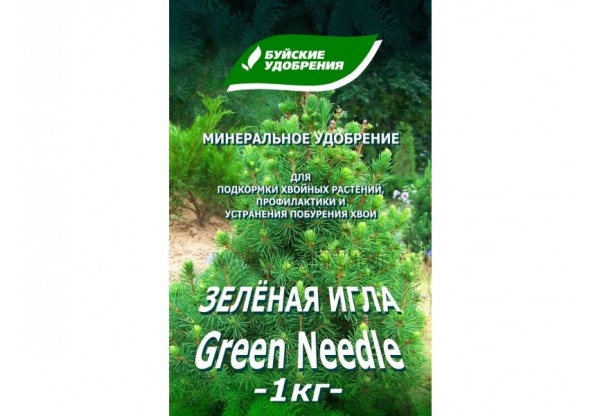 Удобрение "Зеленая игла" коробка 1кг БХЗ